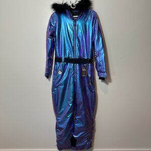NWT Tipsy Elves Women’s Iridescent Iris Snowsuit Size Medium